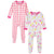 2-Pack Baby & Toddler Girls Summer Blossom Snug Fit Footed Cotton Pajamas-Gerber Childrenswear Wholesale