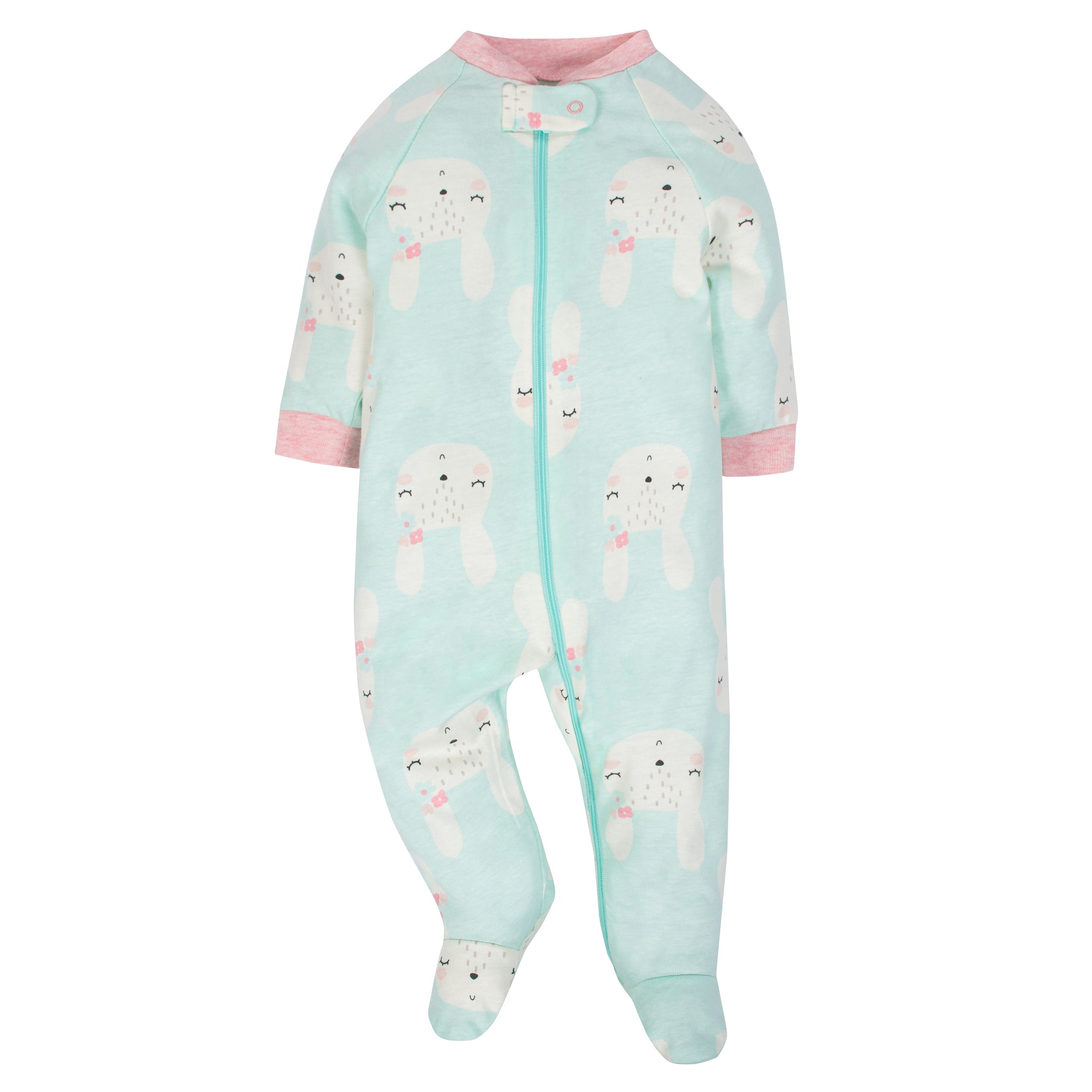 3-Pack Organic Baby Girls Glitter Dots Sleep 'n Plays-Gerber Childrenswear Wholesale