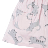Baby Girls Floral Leopard Dress With Pockets-Gerber Childrenswear Wholesale