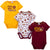 3-Pack Baby Boys Washington Short Sleeve Bodysuits-Gerber Childrenswear Wholesale