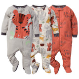 3-Pack Baby Boys Safari Sleep 'N Plays-Gerber Childrenswear Wholesale