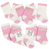 6-Pack Baby Girls Princess Wiggle-Proof Crew Socks-Gerber Childrenswear Wholesale