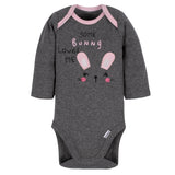 3-Piece Baby Girls Bunny Bodysuit, Pant, & Cap Set-Gerber Childrenswear Wholesale