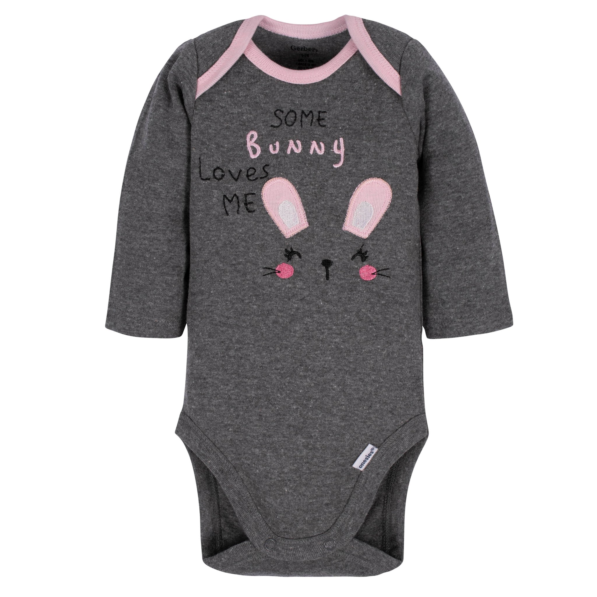 3-Piece Baby Girls Bunny Bodysuit, Pant, & Cap Set-Gerber Childrenswear Wholesale