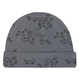 Just Born® 4-Pack Baby Boys Fox Organic Caps-Gerber Childrenswear Wholesale
