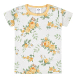 4-Piece Infant & Toddler Girls Golden Flowers Snug Fit Cotton Pajamas-Gerber Childrenswear Wholesale