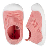 Baby Pink Stretchy Knit Slip-On Sneaker-Gerber Childrenswear Wholesale