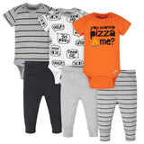 6-Piece Baby Boys Pizza Onesies® Bodysuits & Pants Set-Gerber Childrenswear Wholesale