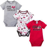 3-Pack Baby Boys Buccaneers Short Sleeve Bodysuits-Gerber Childrenswear Wholesale