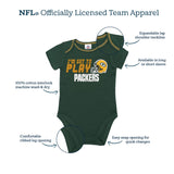 New Orleans Saints Toddler Boys Short Sleeve Bodysuit-Gerber Childrenswear Wholesale
