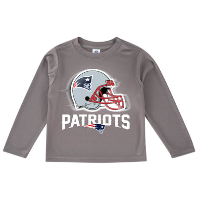 New England Patriots Toddler Boys Long Sleeve Logo Tee-Gerber Childrenswear Wholesale