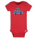 8-Pack Baby Boys Construction Zone Short Sleeve Onesies® Bodysuits-Gerber Childrenswear Wholesale
