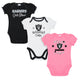 3-Pack Las Vegas Raiders Short Sleeve Bodysuits-Gerber Childrenswear Wholesale