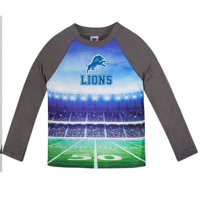 Detroit Lions Toddler Boys Long Sleeve Tee Shirt-Gerber Childrenswear Wholesale