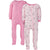 2-Pack Girls Castle Snug Fit Footed Cotton Pajamas-Gerber Childrenswear Wholesale