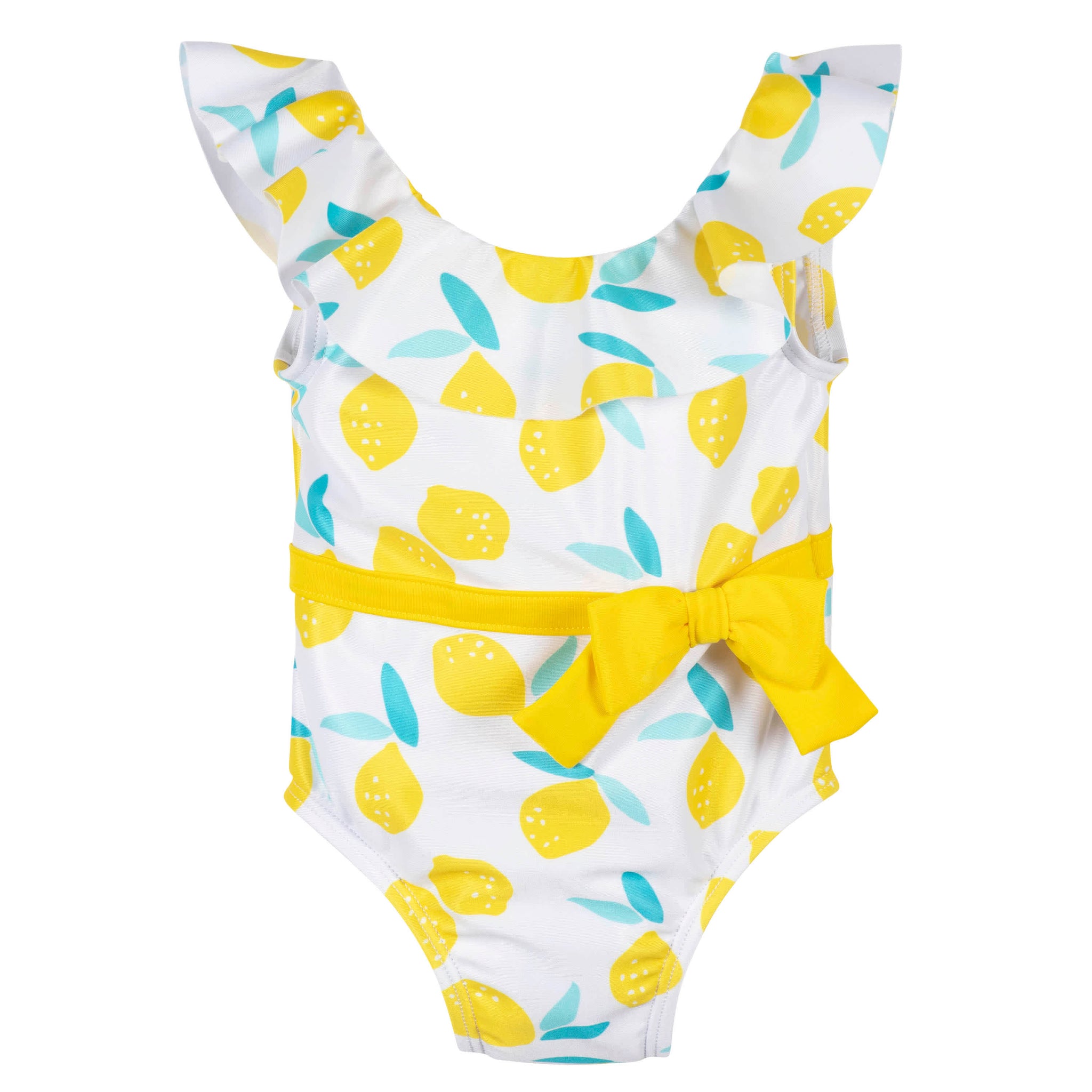 Baby Girls Lemon Squeeze One-Piece Swimsuit With Ruffle-Gerber Childrenswear Wholesale