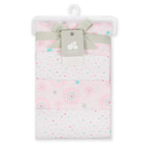Just Born® 4-Pack Baby Girls Floral Receiving Blankets-Gerber Childrenswear Wholesale