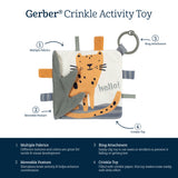 Baby Cheetah Crinkle Toy-Gerber Childrenswear Wholesale