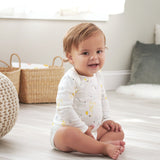 3-Pack Baby Neutral Elephants & Giraffes Long Sleeve Onesies® Bodysuits-Gerber Childrenswear Wholesale