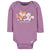 3-Pack Baby Girls Purple Woodland Long Sleeve Onesies® Bodysuits-Gerber Childrenswear Wholesale