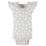 4-Pack Baby Girls Dots Of Rainbows Short Sleeve Onesies® Bodysuits-Gerber Childrenswear Wholesale