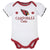 3-Pack Arizona Cardinals Short Sleeve Bodysuits-Gerber Childrenswear Wholesale