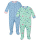 2-Pack Girls Camping Snug Fit Unionsuit Pajamas-Gerber Childrenswear Wholesale
