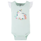 4-Pack Baby Girls Unicorn Tank Onesies® Bodysuits-Gerber Childrenswear Wholesale