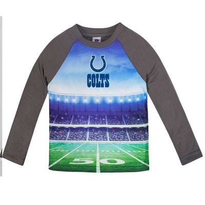 Indianapolis Colts Toddler Boys Long Sleeve Tee Shirt-Gerber Childrenswear Wholesale