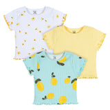 3-Pack Baby & Toddler Girls Picnic Day Dreams Short Sleeve Tees-Gerber Childrenswear Wholesale