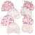 8-Piece Organic Baby Girls Fox Caps & No Scratch Mittens-Gerber Childrenswear Wholesale