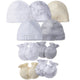 9-Piece Baby Neutral Lamb Caps and Mittens Set-Gerber Childrenswear Wholesale