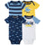 4-Pack Baby Boys Shark Zone Short Sleeve Onesies® Bodysuits-Gerber Childrenswear Wholesale