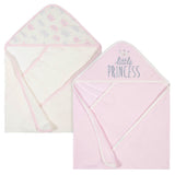 2-Pack Organic Baby Girls Princess Terry Hooded Towels-Gerber Childrenswear Wholesale
