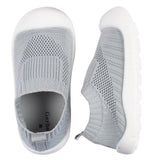 Infant & Toddler Boys Grey Stretchy Knit Slip-On Sneaker-Gerber Childrenswear Wholesale