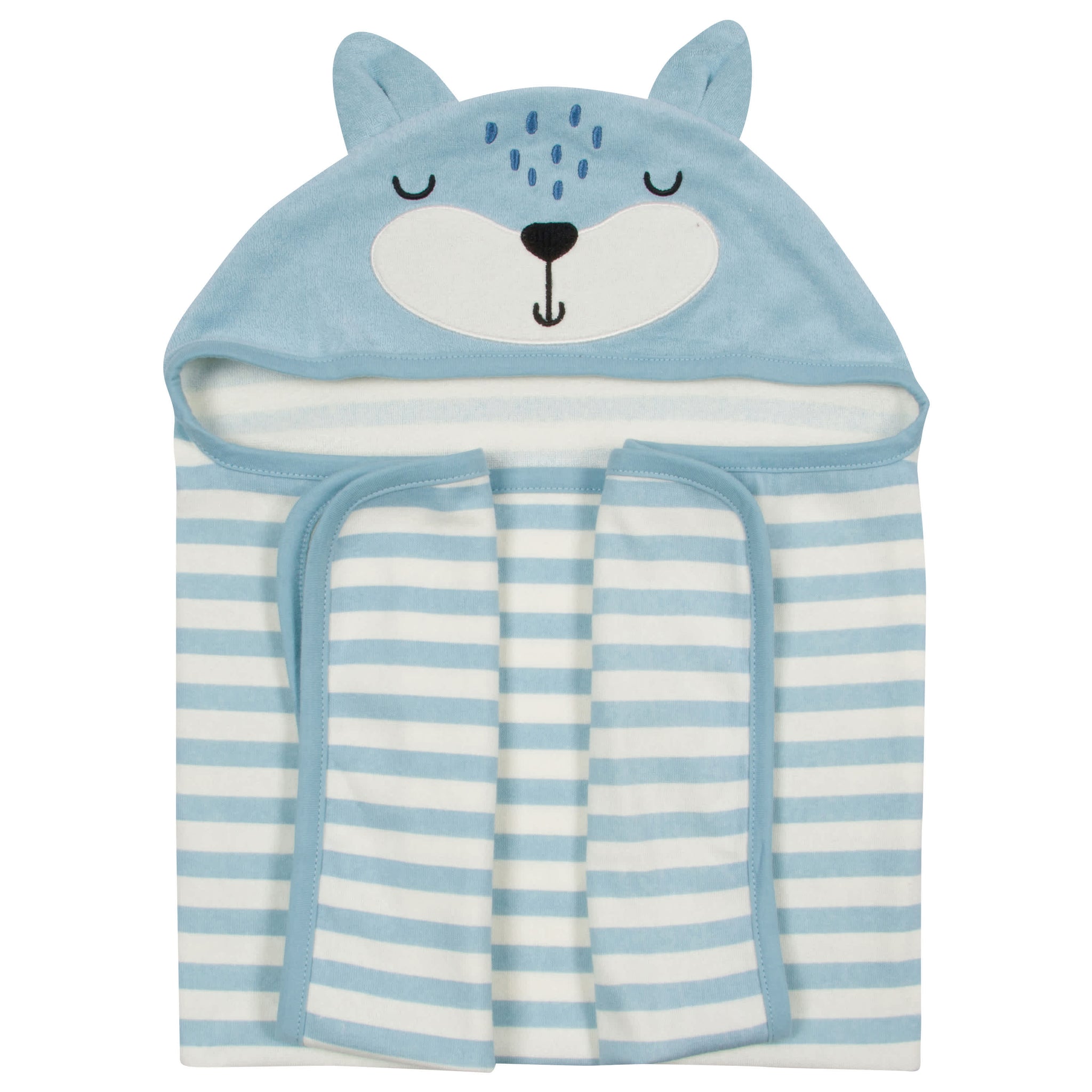 Baby Boys Fox Hooded Bath Wrap-Gerber Childrenswear Wholesale