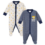 2-Pack Baby Boys Woodland Thermal Sleep N' Plays-Gerber Childrenswear Wholesale