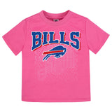 Buffalo Bills Toddler Girls Short Sleeve Tee Shirt-Gerber Childrenswear Wholesale