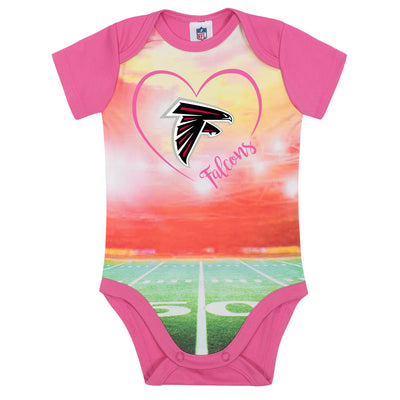 Atlanta Falcons Baby Girls Short Sleeve Bodysuit-Gerber Childrenswear Wholesale