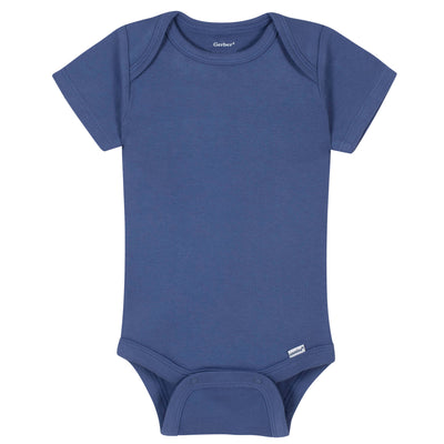 Premium Short Sleeve Onesies® Bodysuit in Blue-Gerber Childrenswear Wholesale