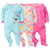 3-Pack Baby Girls Bear Sleep 'N Plays-Gerber Childrenswear Wholesale