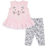 2-Piece Baby Girls Kitty Tunic Set-Gerber Childrenswear Wholesale