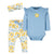 3-Piece Baby Girls Sunny Garden Onesies® Bodysuit, Pants & Headband Set-Gerber Childrenswear Wholesale