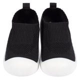 Infant & Toddler Boys Black Stretchy Knit Slip-On Sneaker-Gerber Childrenswear Wholesale