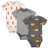 3-Pack Baby Boys Taco Short Sleeve Onesies® Bodysuits-Gerber Childrenswear Wholesale