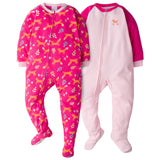 4-Pack Toddler Girls Fox & Rainbows Blanket Sleepers-Gerber Childrenswear Wholesale