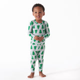 2-Piece Infant & Toddler Spruce Buttery Soft Viscose Made from Eucalyptus Snug Fit Holiday Pajamas-Gerber Childrenswear Wholesale