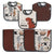 7-Piece Baby Neutral Dino Terry Bibs & Terry Burp Cloths Set-Gerber Childrenswear Wholesale