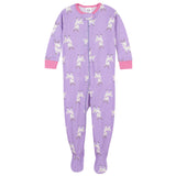2-Pack Organic Baby Girls Deer Snug Fit Footed Pajamas-Gerber Childrenswear Wholesale