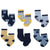 Just Born® 6-Pack Baby Boys Space Organic Wiggle Proof Bootie Socks-Gerber Childrenswear Wholesale